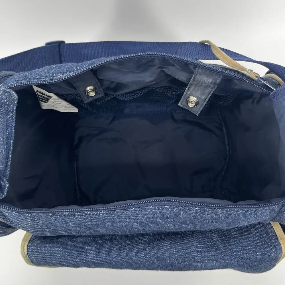 VTG OshKosh B'gosh Dark Denim Diaper Bag 90s Y2K Rare Collectors Duffel Tote